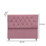 Cabeceira Estofada Cama Box Solteirão 100 Cm Suede Ayla:rosê - 3