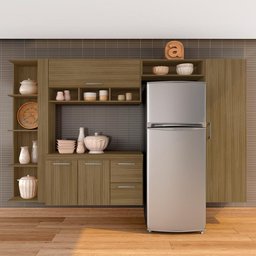 Armário de Cozinha Suspenso 5 Peças Luisa Boreal - Móveis Arapongas Boreal - 3 Armário de Cozinha Suspenso 5 Peças Luisa Boreal - Móveis Arapongas Boreal - 3