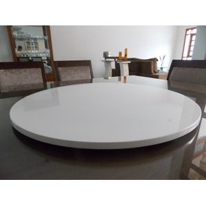 Prato Giratório 80cm em Madeira Laqueado