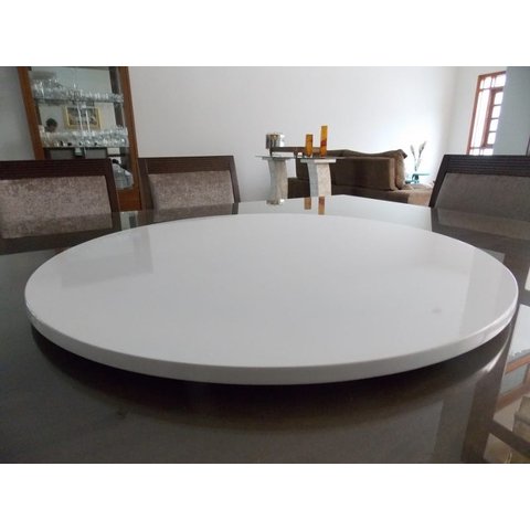 Prato Giratório 80cm em Madeira Laqueado