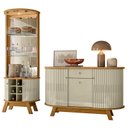 Ver imagem 6 de Aparador para Sala Buffet Monza e Cristaleira Marina Cumaru Opala – Madetec