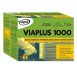 Impermeabilizante Vedaja Viaplus 1000 Caixa 18kg - Viapol - 1