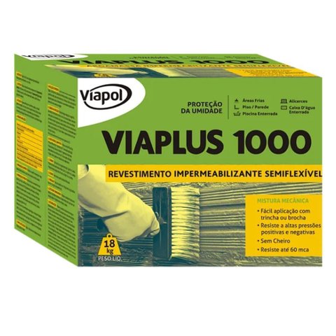 Impermeabilizante Vedaja Viaplus 1000 Caixa 18kg - Viapol