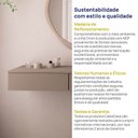 Ver mais imagens de Escrivaninha Suspensa Planejada 100cm Orion CabeCasa MadeiraOriginals Marrom/Mocha