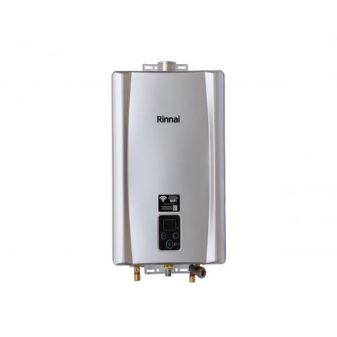 Aquecedor a Gás Digital 21 Lts Rinnai E21 Prata (wi-fi Disponível) Glp Inox