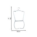 Ver imagem 2 de Kit 100un. Cabide Silhueta Adulto em Ps Cristal