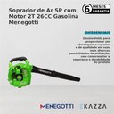 Ver imagem 2 de Soprador de Ar Sp C/ Motor 2t 26cc Gasolina - Menegotti