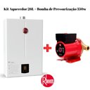 Ver imagem 2 de Aquecedor 26 Litros Glp Bivolt + Bomba 350W 220V Rheem