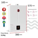 Ver imagem 3 de Aquecedor 26 Litros Glp Bivolt + Bomba 350W 220V Rheem