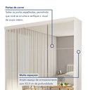 Ver imagem 3 de Guarda Roupa Casal Texas Luxo 205,9 3 Portas com Espelho 4 Gavetas Branco