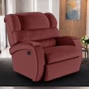 Ver imagem 1 de Poltrona do Papai Sala de Cinema Reclinável Kylie Glider Manual Giratória PU Vermelho G23 Gran Belo