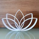 Ver imagem 1 de Estatueta Flor de Lótus - Símbolo Vida, Decoração,quarto - Cor: Branco