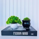 Ver imagem 4 de Decoração Sala Livro Fake + Dupla Vaso Branco/preto Decor
