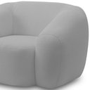 Ver imagem 5 de Kit 02 Poltronas Decorativa Orgânica para Sala Living Emery M05 Bouclê Cinza - Lyam Decor