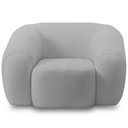 Ver imagem 2 de Kit 02 Poltronas Decorativa Orgânica para Sala Living Emery M05 Bouclê Cinza - Lyam Decor