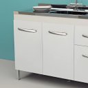 Ver imagem 3 de Gabinete de Cozinha 3 Porta e 1 Porta Armário 114cm Multiuso: Branco