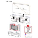 Ver imagem 5 de Rack com Painel e Suporte TV 65" Retrô Flórida Multimóveis V3134