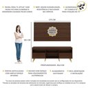 Ver imagem 4 de Rack com Painel e Suporte TV 65" Retrô Flórida Multimóveis V3134