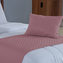 Ver imagem 2 de Kit 3 Peças Peseira de Cama Solteiro Comfort com Almofada Cheia Microfibra (Rosa)