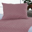 Ver imagem 5 de Kit 3 Peças Peseira de Cama Solteiro Comfort com Almofada Cheia Microfibra (Rosa)