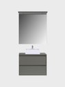 Ver imagem 4 de Gabinete para Banheiro com Cuba e Espelheira com Led 80cm Mdf Verde Dubai - On Móveis