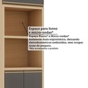 Ver mais imagens de Paneleiro 3 Portas com Espaço para Micro-Ondas 70cm Brise Luciane Móveis