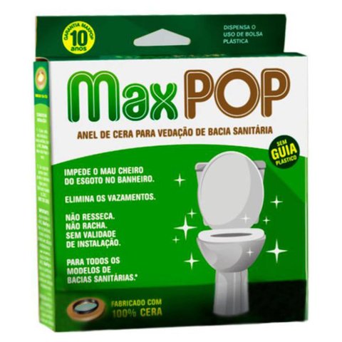 Anel Vedação Cera para Vaso Sanitário sem Guia Maxpop - Maxseal