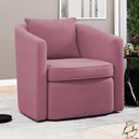 Ver imagem 2 de Kit 02 Poltronas Decorativas Sala de Estar Aimê Suede Rosa - Desk Design