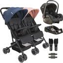 Ver imagem 1 de Carrinho Kiddo para Gemeos com Bebe Conforto Base Mascote Casal