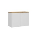 Ver imagem 2 de Gabinete de Banheiro 90cm x 65cm Nature Branco/Carvalho