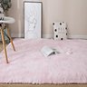 Tapete Peludo 1,50x2,00 Rosa Bebê Sala Quarto Macio Felpudo - 1