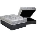 Ver imagem 1 de Cama Box Baú Casal: Colchão Molas Pocket Ensacadas Castor Super Luxo Látex Slx + Base Crc Suede