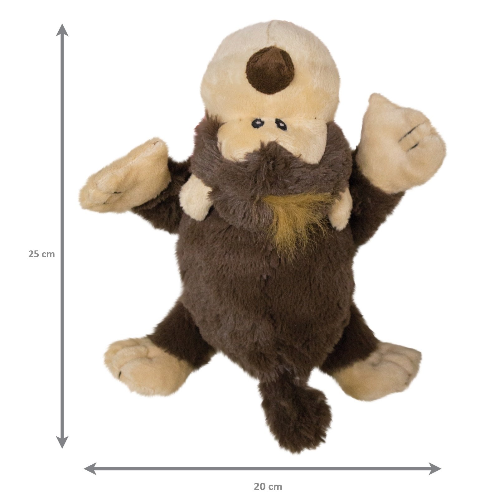 Brinquedo de Pelúcia para Cachorro Pet Kong Macaco Médio (kong Cozie Funky Monkey) - 3