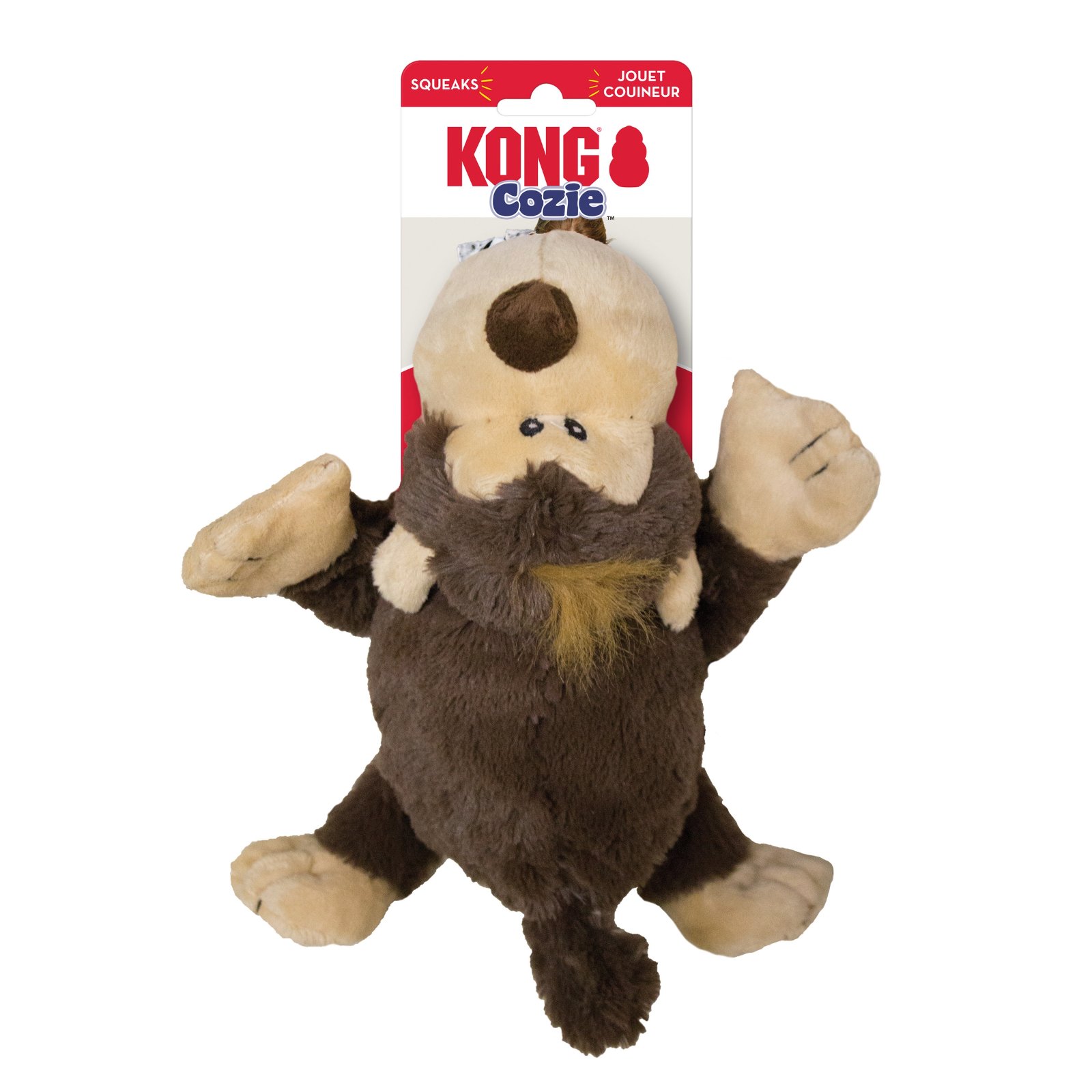 Brinquedo de Pelúcia para Cachorro Pet Kong Macaco Médio (kong Cozie Funky Monkey) - 1