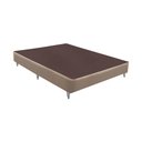 Ver imagem 1 de Base Sommier Linho Bege Casal (138x188x23) - Revestida em Linho - Ortobom