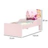 Cama Infantil NIC Princesa Com Colchão 100% MDF Cor Rosa JA - 3