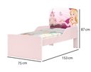 Ver imagem 3 de Cama Infantil NIC Princesa Com Colchão 100% MDF Cor Rosa JA