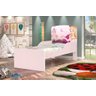 Cama Infantil NIC Princesa Com Colchão 100% MDF Cor Rosa JA - 1