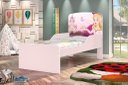 Ver imagem 1 de Cama Infantil NIC Princesa Com Colchão 100% MDF Cor Rosa JA