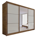 Ver imagem 1 de Guarda Roupa com Espelho Casal 3 Portas 6 Gavetas 100% Mdf Miami