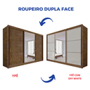 Ver imagem 6 de Guarda Roupa com Espelho Casal 3 Portas 6 Gavetas 100% Mdf Miami