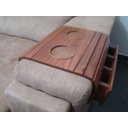 Ver imagem 5 de Bandeja para Braço de Sofá Decorativa com Porta Copos e Suporte