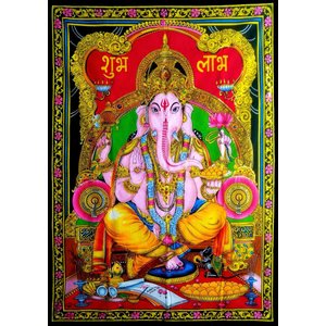 Painel Lord Ganesha Tecido 110x78cm