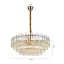 Ver imagem 5 de Lustre Pendente Nordecor Koine 2909 80cm Ouro Brilho E14 Bivolt