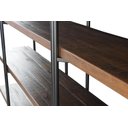 Ver imagem 4 de Estante Partition Cor Rustic Brown com Estrutura em Aço Grafite 200m - 46388