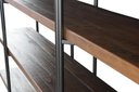 Ver imagem 4 de Estante Partition Cor Rustic Brown com Estrutura em Aço Grafite 200m - 46388