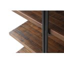 Ver imagem 3 de Estante Partition Cor Rustic Brown com Estrutura em Aço Grafite 200m - 46388