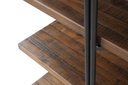Ver imagem 3 de Estante Partition Cor Rustic Brown com Estrutura em Aço Grafite 200m - 46388