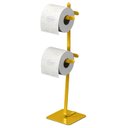 Ver imagem 3 de Porta Papel Higiênico de Chão Duplo Suporte Dourado Oslo