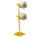 Ver imagem 4 de Porta Papel Higiênico de Chão Duplo Suporte Dourado Oslo